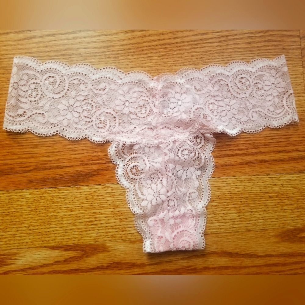Pale pink lace